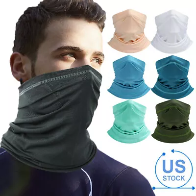 Summer Cooling Face Mask Cycling Hiking Neck Gaiter Tube Scarf Headband Bandanas • $2.99