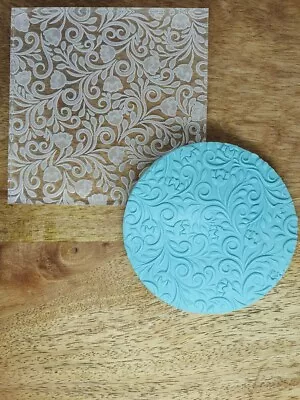 $15.95 • Buy Flower Swirl Pattern Raised Fondant Embosser POP Debosser Wedding Mother's Day