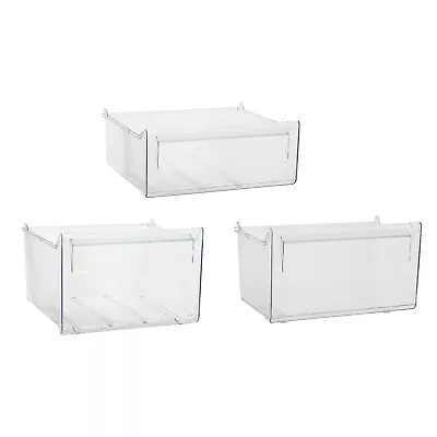 Zanussi ZRB Fridge Freezer Drawers Frozen Food Container Baskets Set Of 3 • £99.79