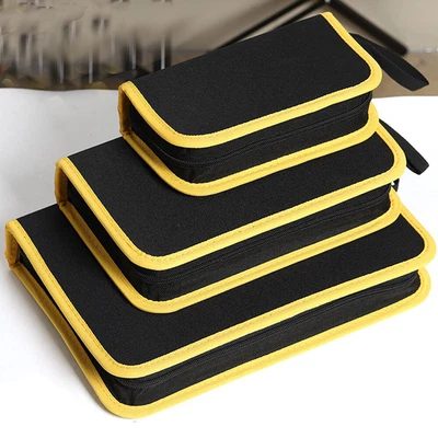 $12.59 • Buy SMALL/BIG ZIPPER BAG TOOL CASE STORAGE POUCH CANVAS LOOPS ZIP Speed PAK US