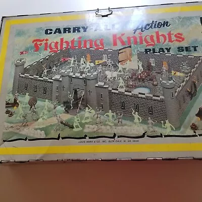 Marx Carry All Action Play Set Fighting Knights #4635 CARRY CASE ONLY 1960’s • $20