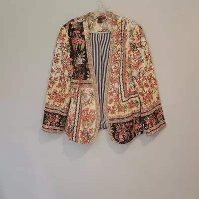 Rare Anthropologie Vineet Bahl Dara Blazer Floral Size M • $80