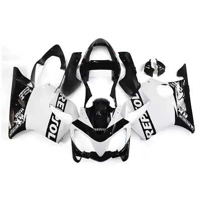 Fairings ABS Plastics For Honda CBR600F4i 2001 2003 2002 Black White Bodywork • $422.95