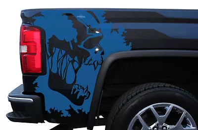 Custom Vinyl Truck Graphics Decal Wrap Kit Fits 2014-2017 GMC Sierra SCREAM Blue • $59.95