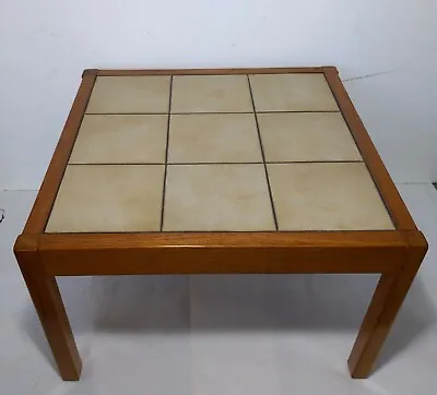 Vintage Gangso Mobler Denmark Mid Century Danish Modern Tile Top Teak Wood Table • $342