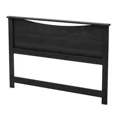 Full Queen Size Headboard Only European Inspired Gray Oak Color W Curved Cutout • $144.95