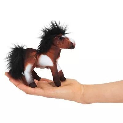 Folkmanis Mini  Horse Finger Puppet 5” Long 2021 #2793 New • $12.49