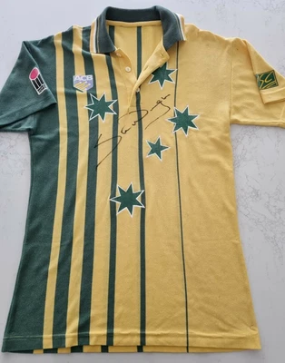 $385 • Buy Rare Steve Waugh Signed Wsc Retro Australia World Series Cricket Shirt Xl Acb
