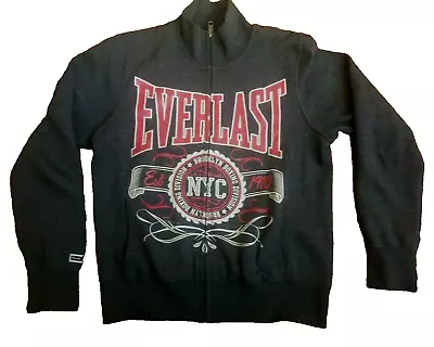 Everlast Women’s Jacket Grey Boxing Zip-Up Long Sleeve Size 12 • $22.99