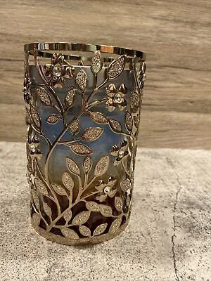 Bath And Bodyworks 6.5 X 4 Jar Candle Sleeve Floral Bling Jar Candle Decorative￼ • $19.99