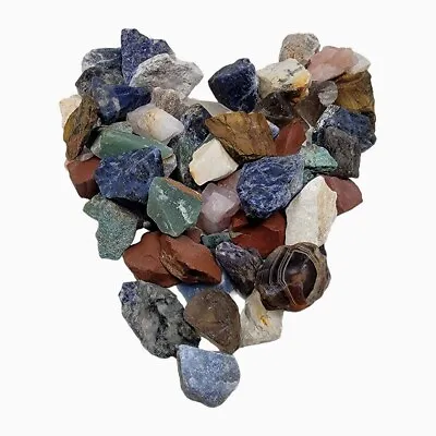 Natural Stones 1 Lbs Tumbling Rough Raw Materials For Cabbing Tumbling Trimming • $45.99