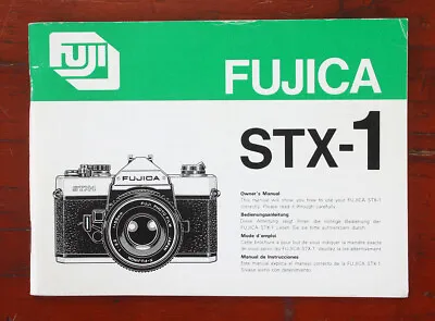 £16.04 • Buy Fuji Fujica Stx-1 Instruction Book, Multi-language/182526
