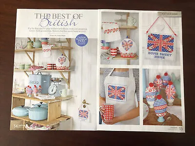 Best Of British / Union Jack Themed Cross Stitch Charts **from A Magazine** • £1.60