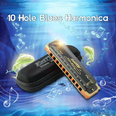 Easttop T008K 10Hole Blues Harmonica A C G Key Professional Protable ❤Party Gift • $19.35