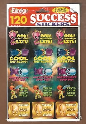 120 Alien Stickers Vintage Eureka Cool Earthling Intelligent Life Teaching • $14.95