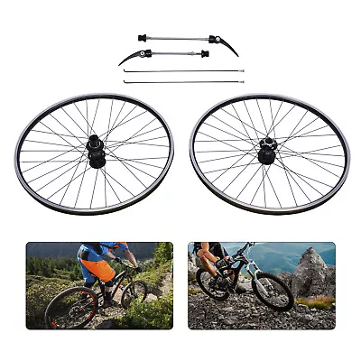 29 Inch Mountain Bike Wheelset Front & Rear Wheel Double Discs Brake Hub Sets  • $94