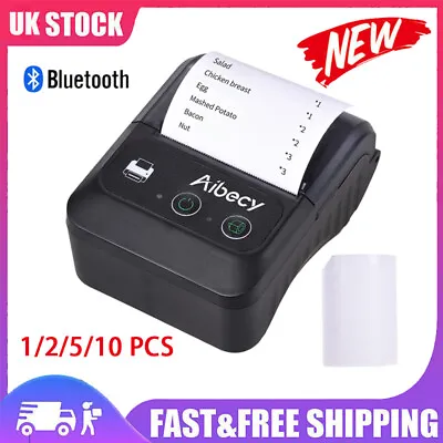 £170.99 • Buy LOT Mini BT Receipt Printer Bill POS Mobile Printing Wireless 58mm ESC For Shop
