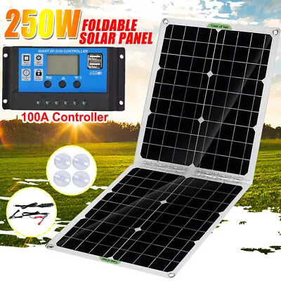 £70.14 • Buy 250W Flexible Solar Panel Kit Battery Charger Controller For Boat RV Caravan Van