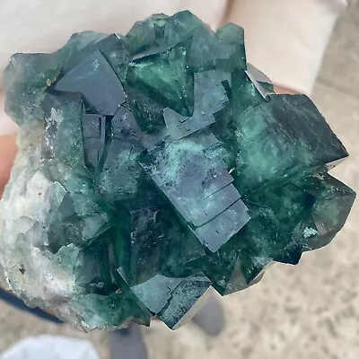 3.09LBGnatural Super Beautiful Green Fluorite Crystal Ore Standard Sample • $4.34