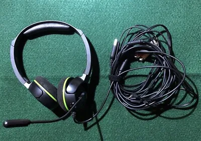 Turtle Beach EAR FORCE XLA Black & Green Headband Headsets For Xbox 360 • $9.99