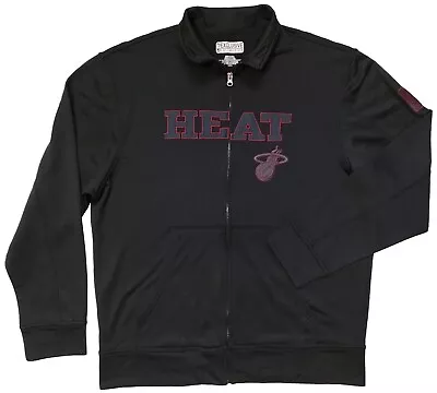 NBA Miami Heat Jacket Exclusive Collection Men's Black Jacket Size L Polyester • $59.98