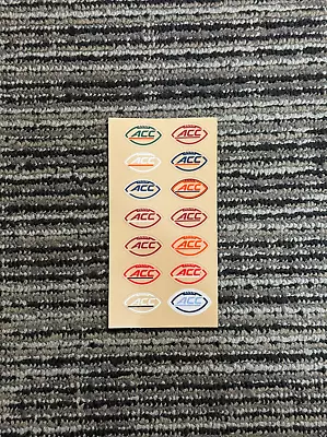 Mini Size ACC Decal Football Helmet Decals All Different Team Color Ways • $4