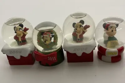 Set Of Four Mickey Mouse Mini Snow Globes • $25.99