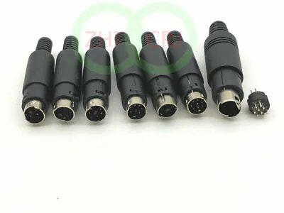 Mini DIN Male 3PIN 4PIN 5PIN 6PIN 7PIN 8PIN 9PIN Audio AV Connector Adapter • $11