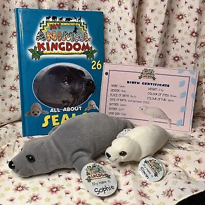 My Animal Kingdom Book 26 Seals 2 Soft Toys + Tags + Certificate Deagostini • £10