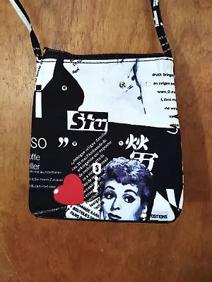 I Love Lucy Tv Show Foreign Import Canvas Shoulder Cross Body Bell Shaped Purse • $29.95