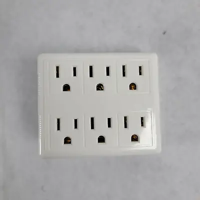 NEW IKEA KOPPLA Grounded White 6-way Adaptor Plug-0933 AA-151113-1 Ships Free • $9.99