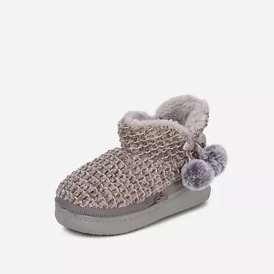 Ladies Cosyheats Grey Chenielle Slipper Bootie (microwaveable) • £19.99