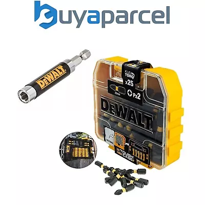 Dewalt X25 Impact PZ2 Pozi Screwdriver Bits FLEXTORQ Tough Case And Bit Holder • £9.99