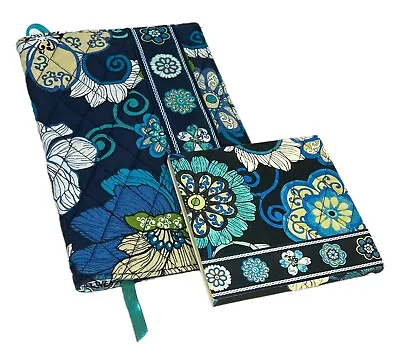 Vera Bradley Mod Floral Blue Book Cover And Matchbook Notepad • $17.49