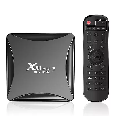 Smart TV Box Android 13.0 WIFI 6 RK3528 Quad Core 8K Media Stream Player X88 • $35.81