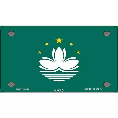 Macao Flag MINI Size 4 X2.2  License Plate Metal Sign For Home • $16.90