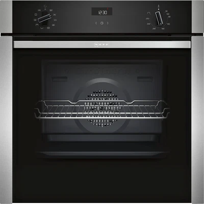 £729 • Buy Neff N50 Slide & Hide Easy Clean 7 Function Electric Single Oven - St B3ACE4HN0B