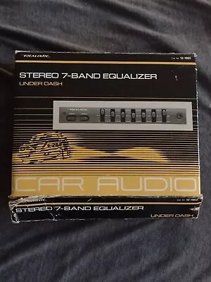 Vintage Realistic Stereo 7-Band Equalizer Under Dash Car Audio 12-1965 Open Box  • $150