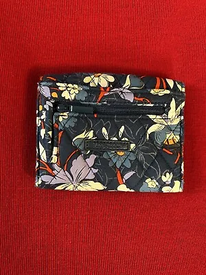 VERA BRADLEY- RFID - Ultralight - Mini Tri-Fold Wallet - Floral Burst- Pre-Owned • $8.50