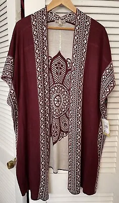 Long Cardigan Sweater Duster Short Sleeves Size 1X Mardi Gras Costume • $14