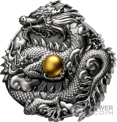 DRAGON Chinese Lunar Year 3 Oz Silver Coin 50 Vatu Vanuatu 2024 • $489.95