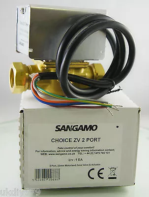 £39.99 • Buy Sangamo 22mm 2 Port Motorised Zone Valve Replacement For Honeywell 40431056