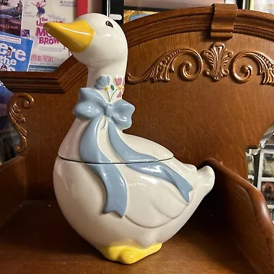 Vintage Ceramic Duck Cookie Jar • $19.49