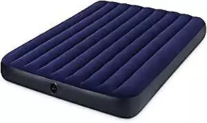 Intex -Inflatable Bed Downy Queen Double Extra Long And Wide - Blue Color • £34.99