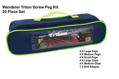 $17.95 • Buy Triton Wander Screw-In Tent Pegs Tent And Awning Pole Pegs And Anchor