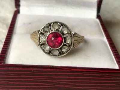 Vintage Russian Soviet Sterling Silver 875 Ring Women's Jewelry Size 9 • $95