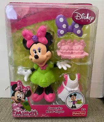 Fisher Price Disney Minnie Mouse Cupcake Bow-tique Doll W5110 *new* • $17.25