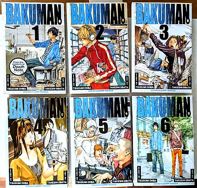 Bakuman Vol 1-6 Manga Lot 2010 Tsugumi Ohba • $35