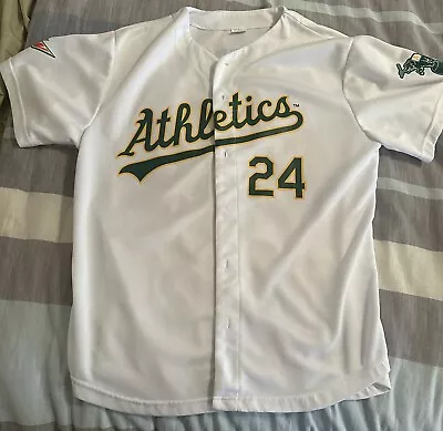 Oakland A's Rickey Henderson Jersey Size XL White #24 Stadium Giveaway • $22.99