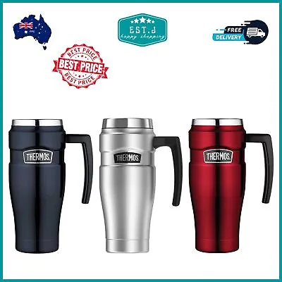 $46.99 • Buy New THERMOS Stainless King S/Steel Vacuum Insulated Travel Mug 470ml With Handle